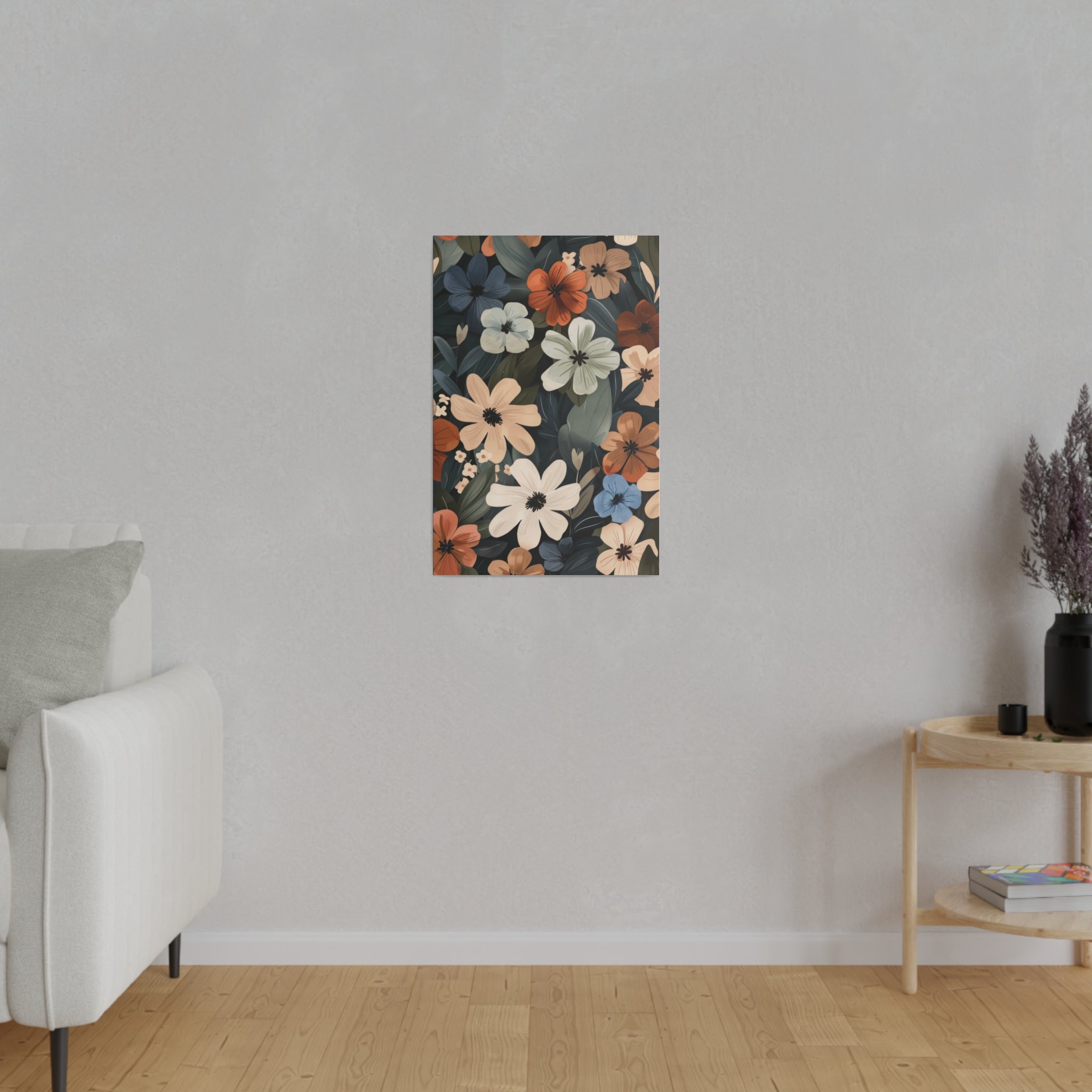 Flowers Wall Art - Botanical Wall Art - Vertical Canvas - WA58