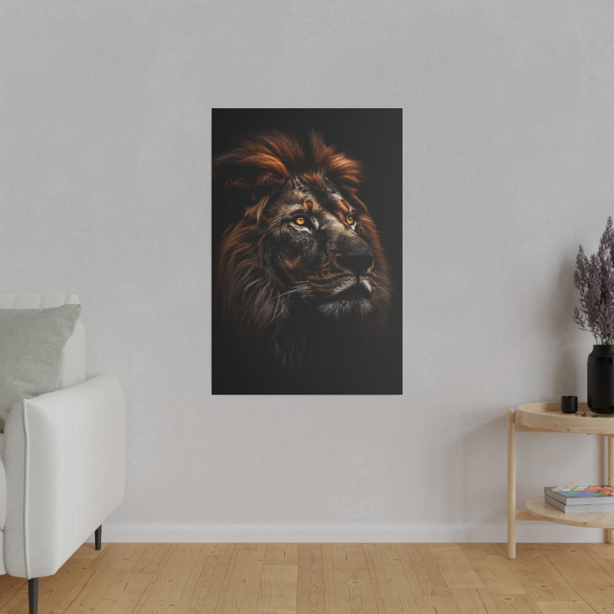 Lion's Majesty - Wildlife Wall Art - Vertical Canvas - WA287