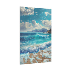 Ocean Waves Wall Art - Vertical Canvas - WA96