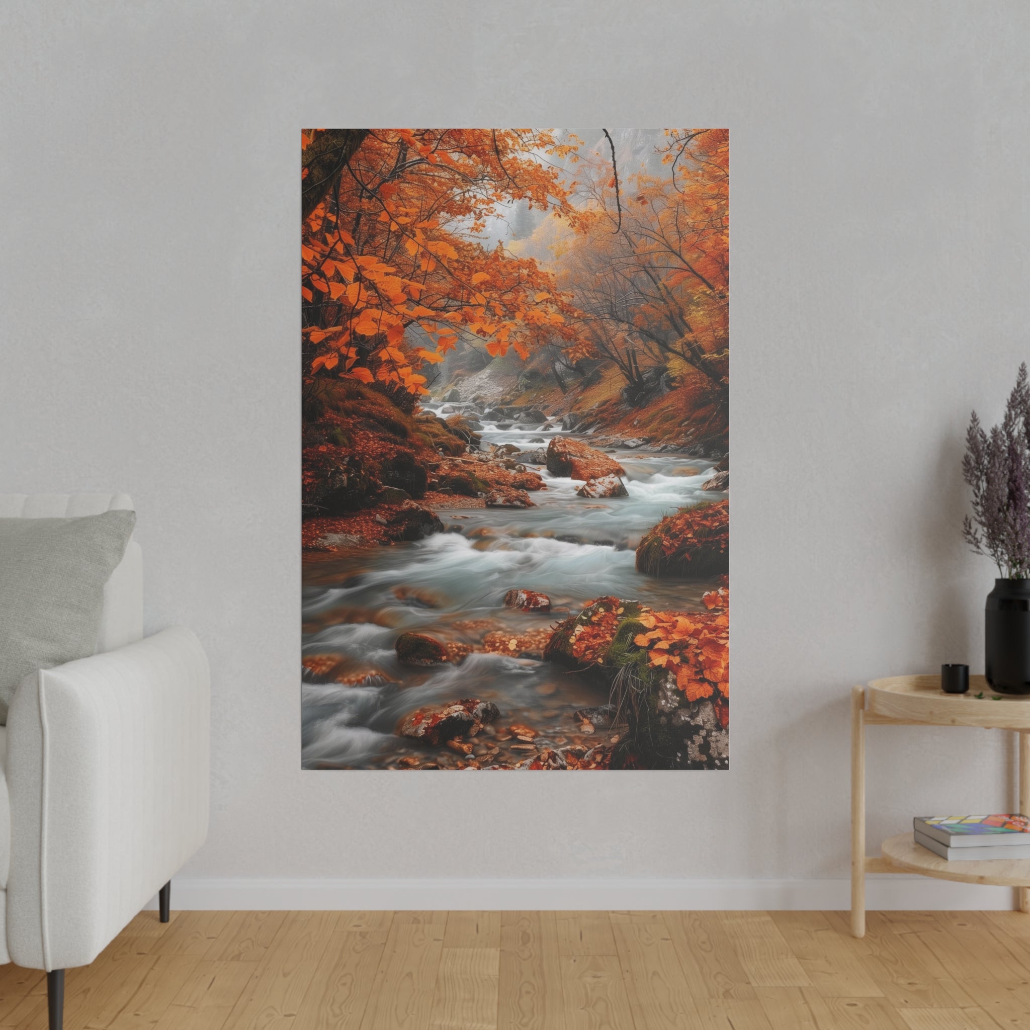 Autumn's Embrace - Nature Wall Art - Vertical Canvas - WA316