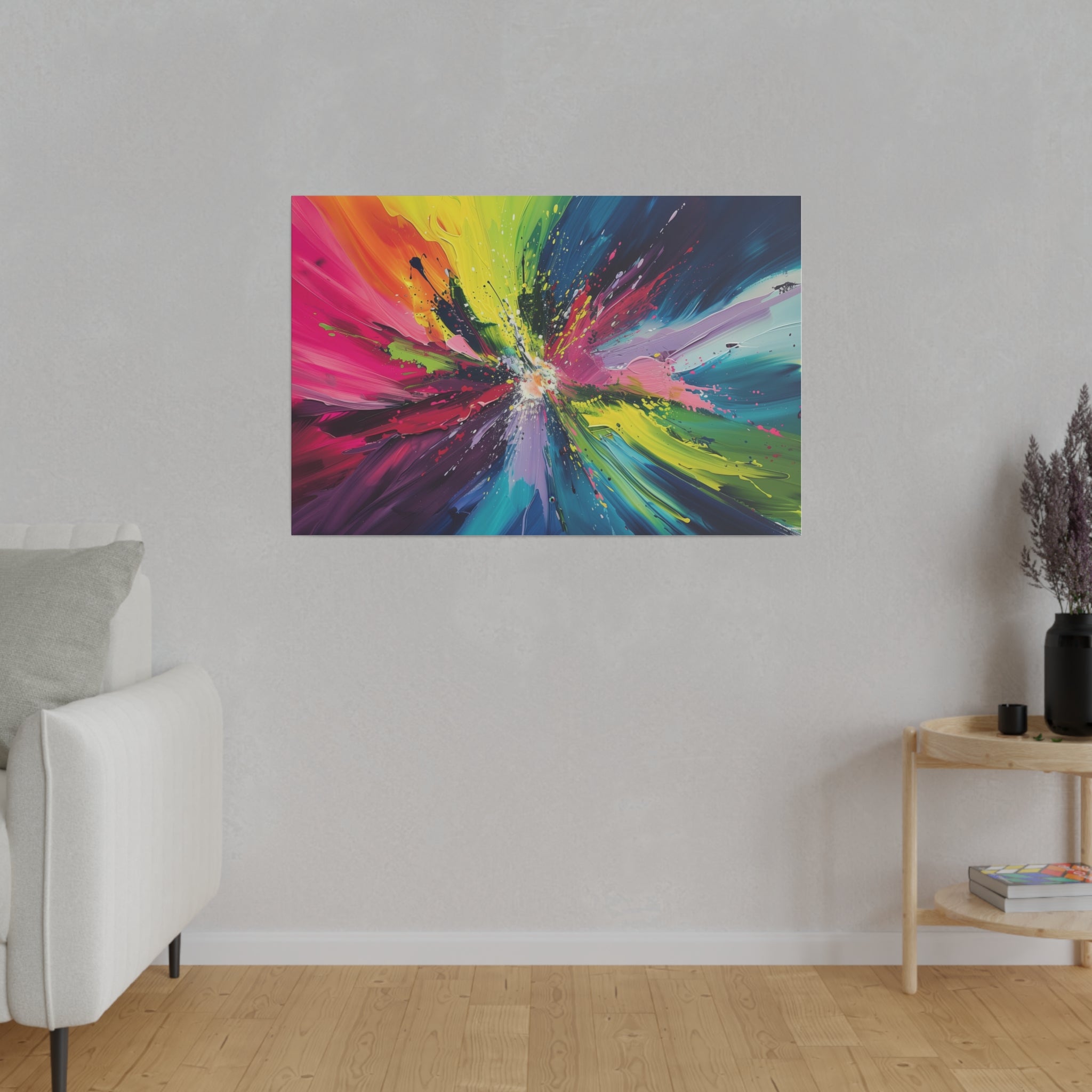 Radiant Explosion - Abstract Wall Art - Horizontal Canvas - WA213