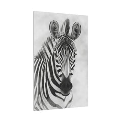 Enigmatic Zebra - Wildlife Wall Art - Vertical Canvas - WA263