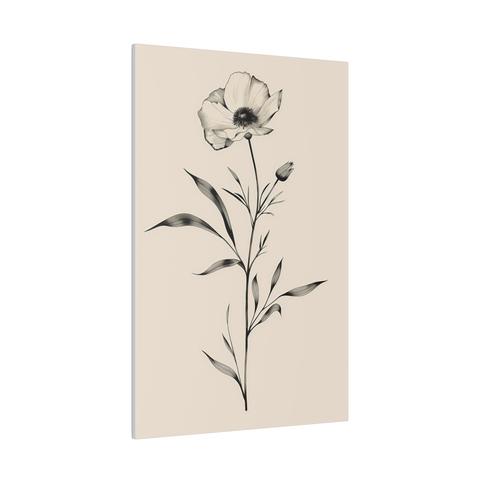 Flowers Wall Art - Botanical Wall Art - Vertical Canvas - WA50