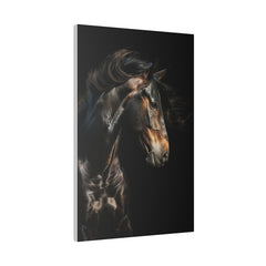 Beautiful Horse Portrait - Wildlife Wall Art - Vertical Canvas - WA246