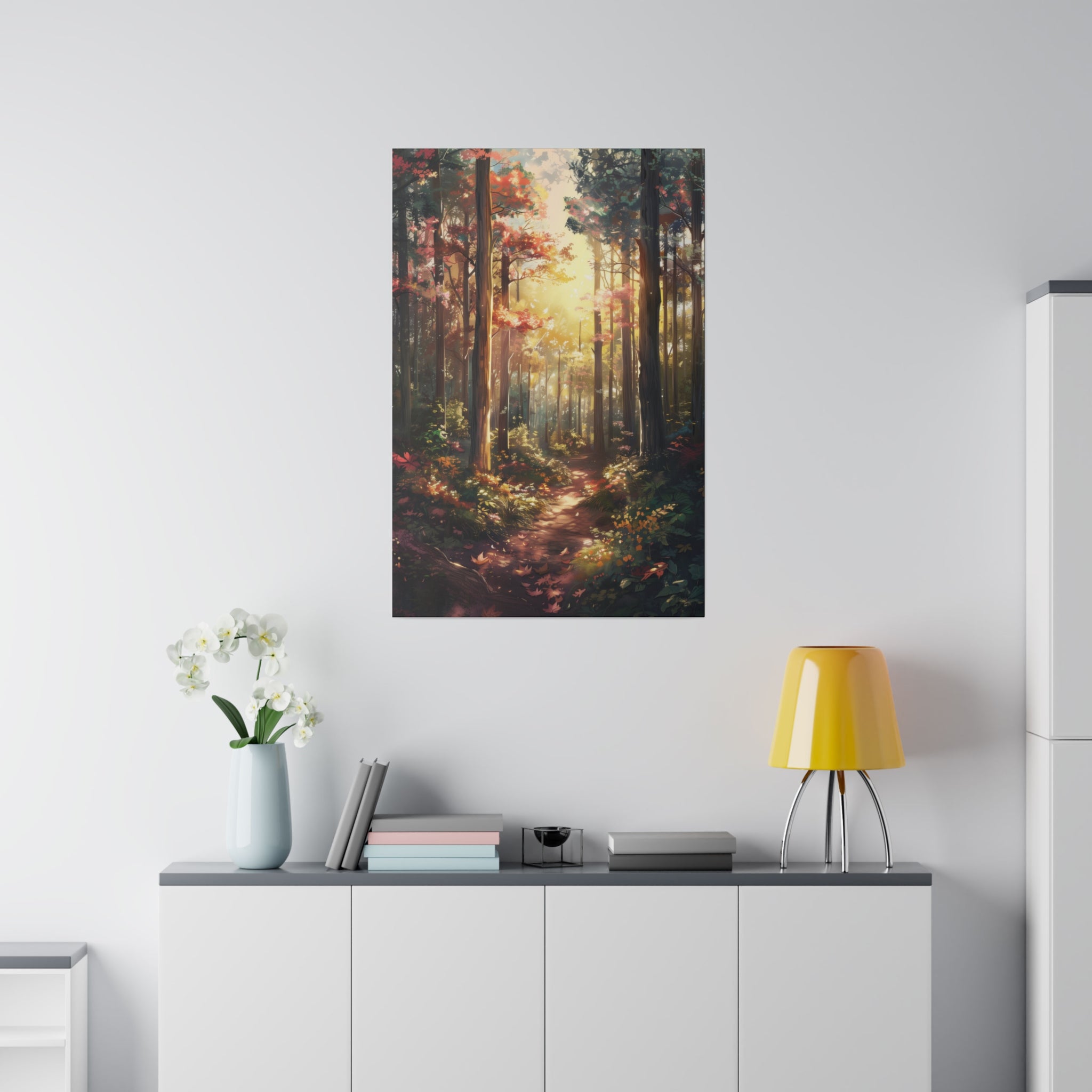 Beautiful Forest - Nature Wall Art - Vertical Canvas - WA81