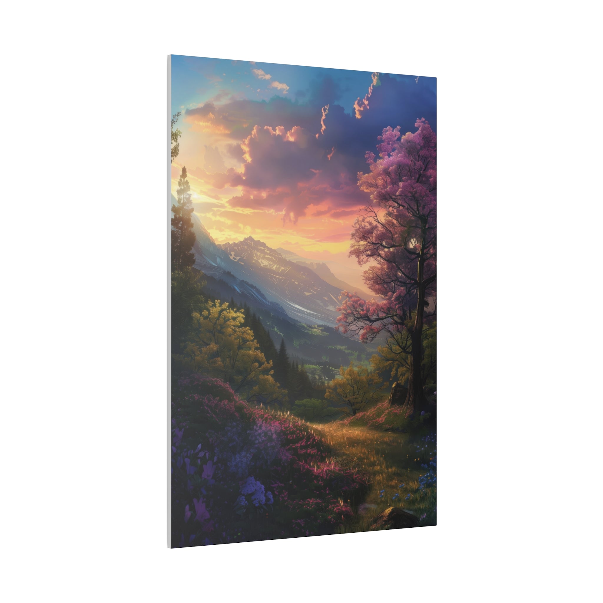 Enchanted Mountain Trail - Nature Wall Art - Vertical Canvas - WA323