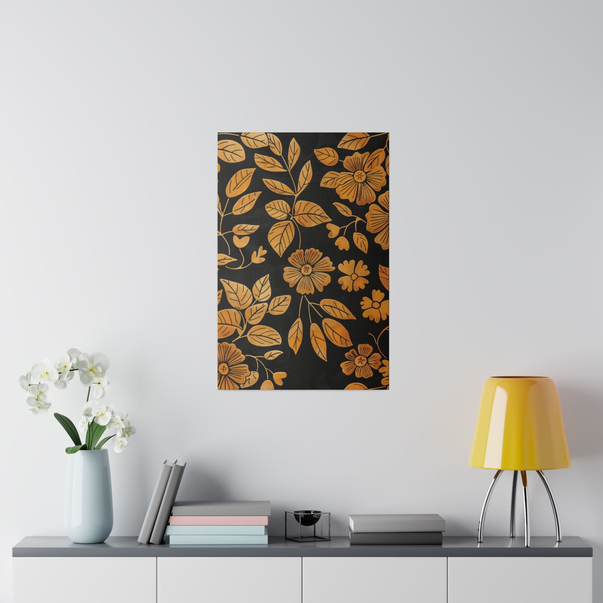 Flowers Wall Art - Botanical Wall Art - Vertical Canvas - WA47