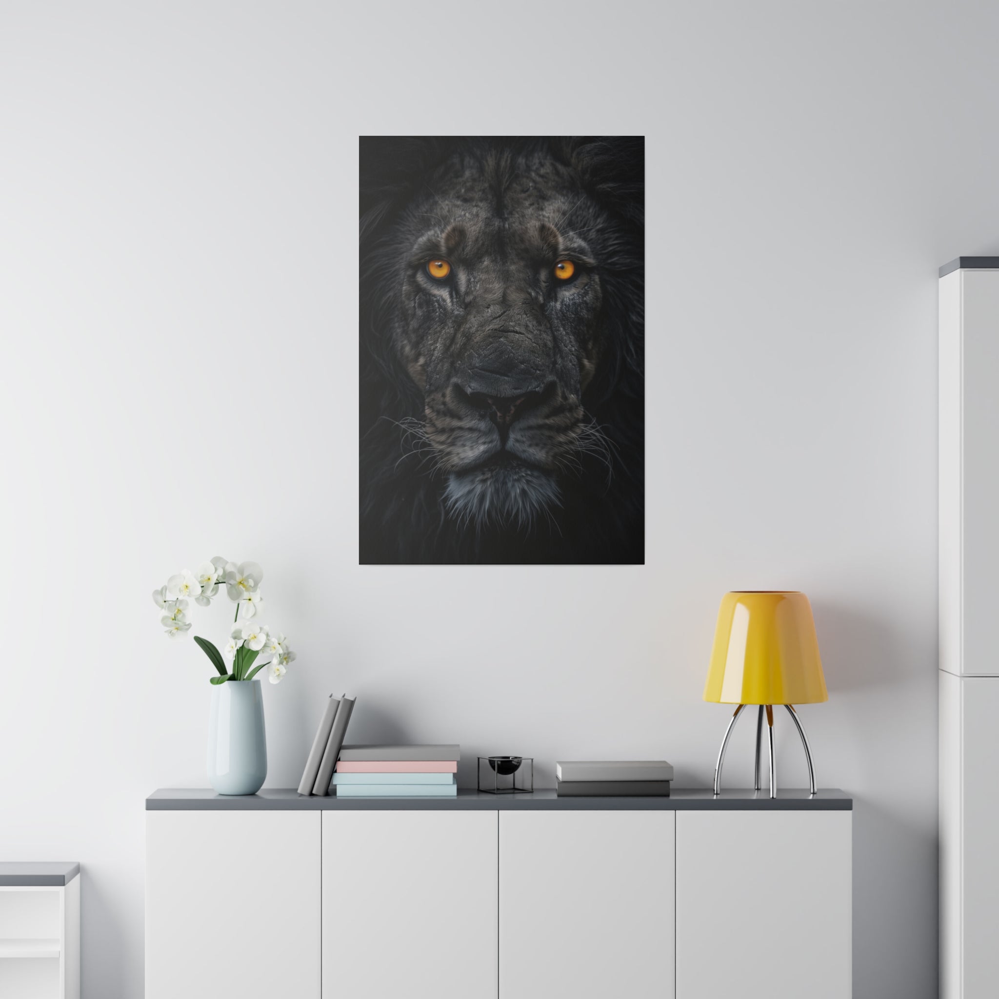 Lion's Dominion - Wildlife Wall Art - Vertical Canvas - WA283