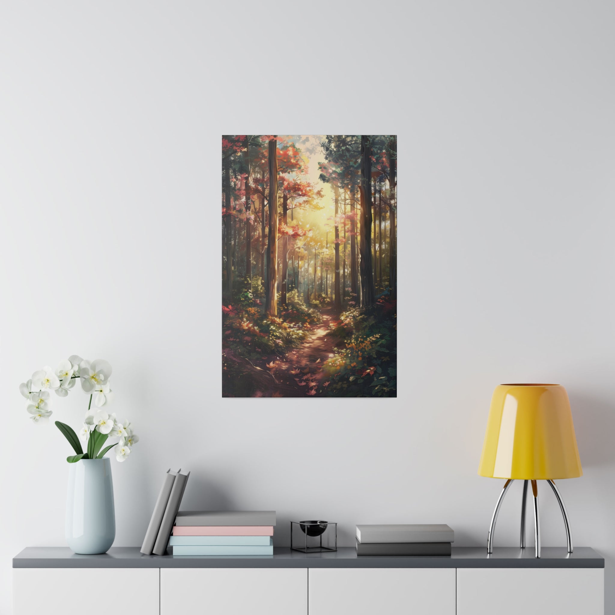 Beautiful Forest - Nature Wall Art - Vertical Canvas - WA81