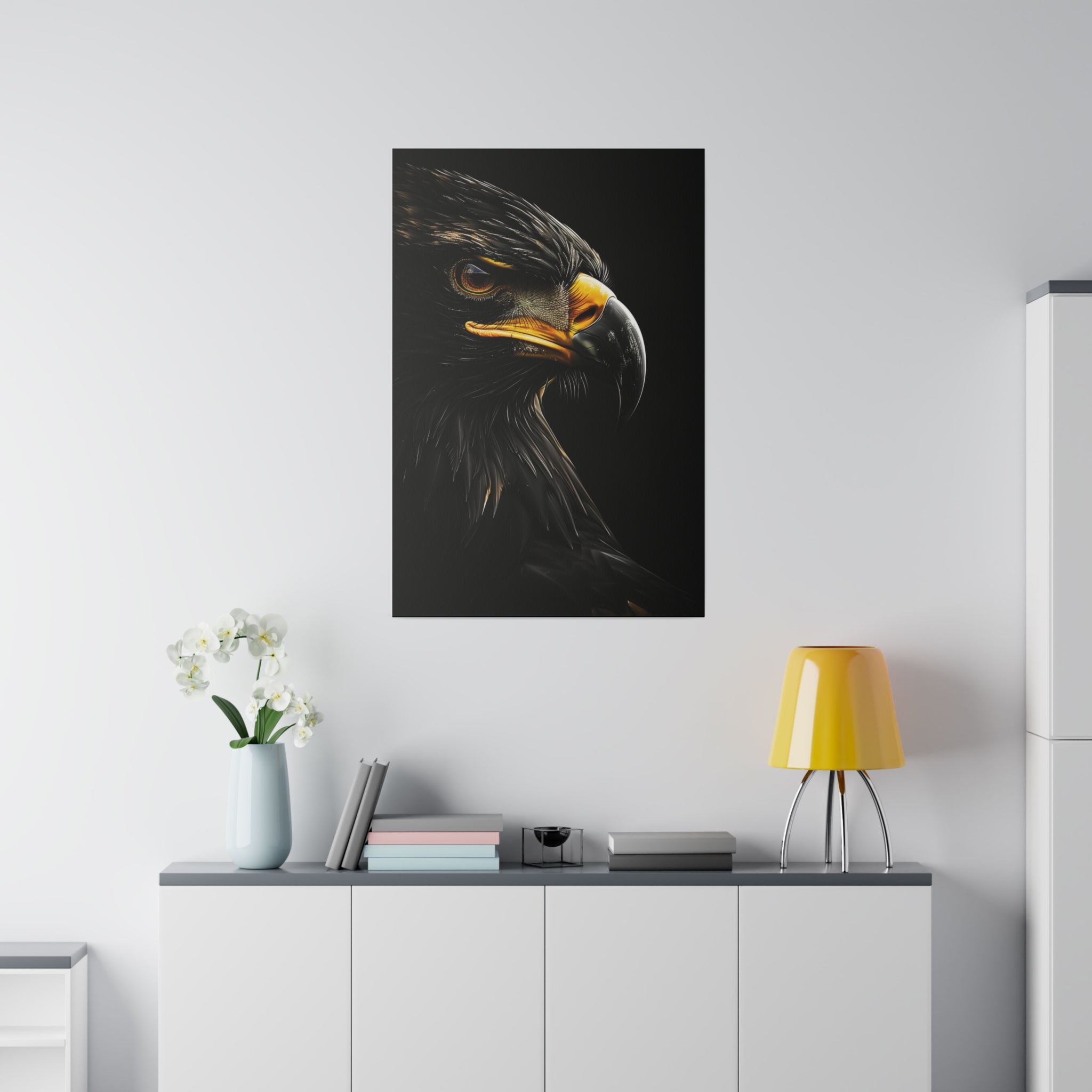 Eagle's Might - Wildlife Wall Art - Vertical Canvas - WA279