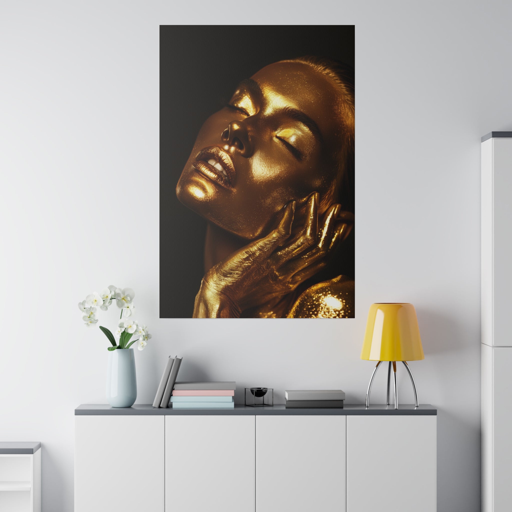 Woman in Gold - Luxury Themed Canvas - Vertical Canvas - WA72