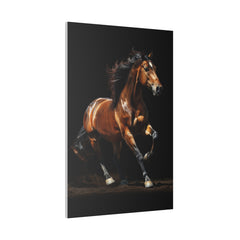 Galloping Horse - Wildlife Wall Art - Vertical Canvas - WA245