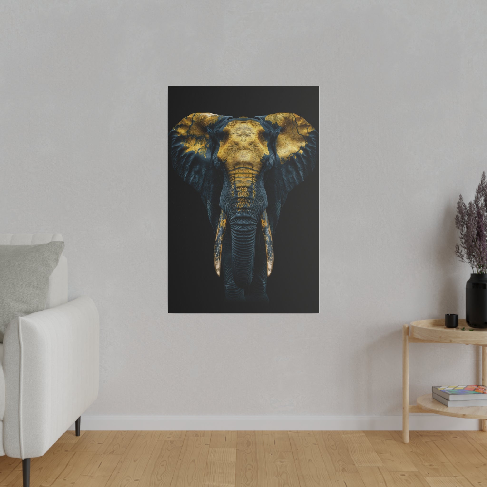 Elephant's Glow - Wildlife Wall Art - Vertical Canvas - WA271