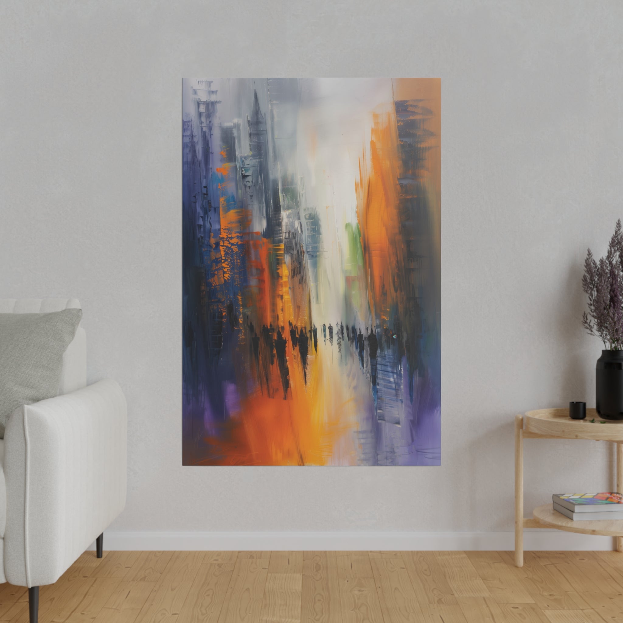 Urban Mirage - Abstract Wall Art - Vertical Canvas - WA228