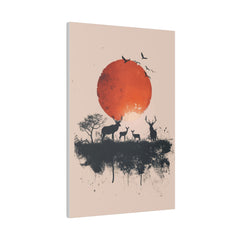 Dawn in the Wild - Abstract Wall Art - Vertical Canvas - WA230