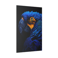 Vibrant Blue Parrot - Wildlife Wall Art - Vertical Canvas - WA291