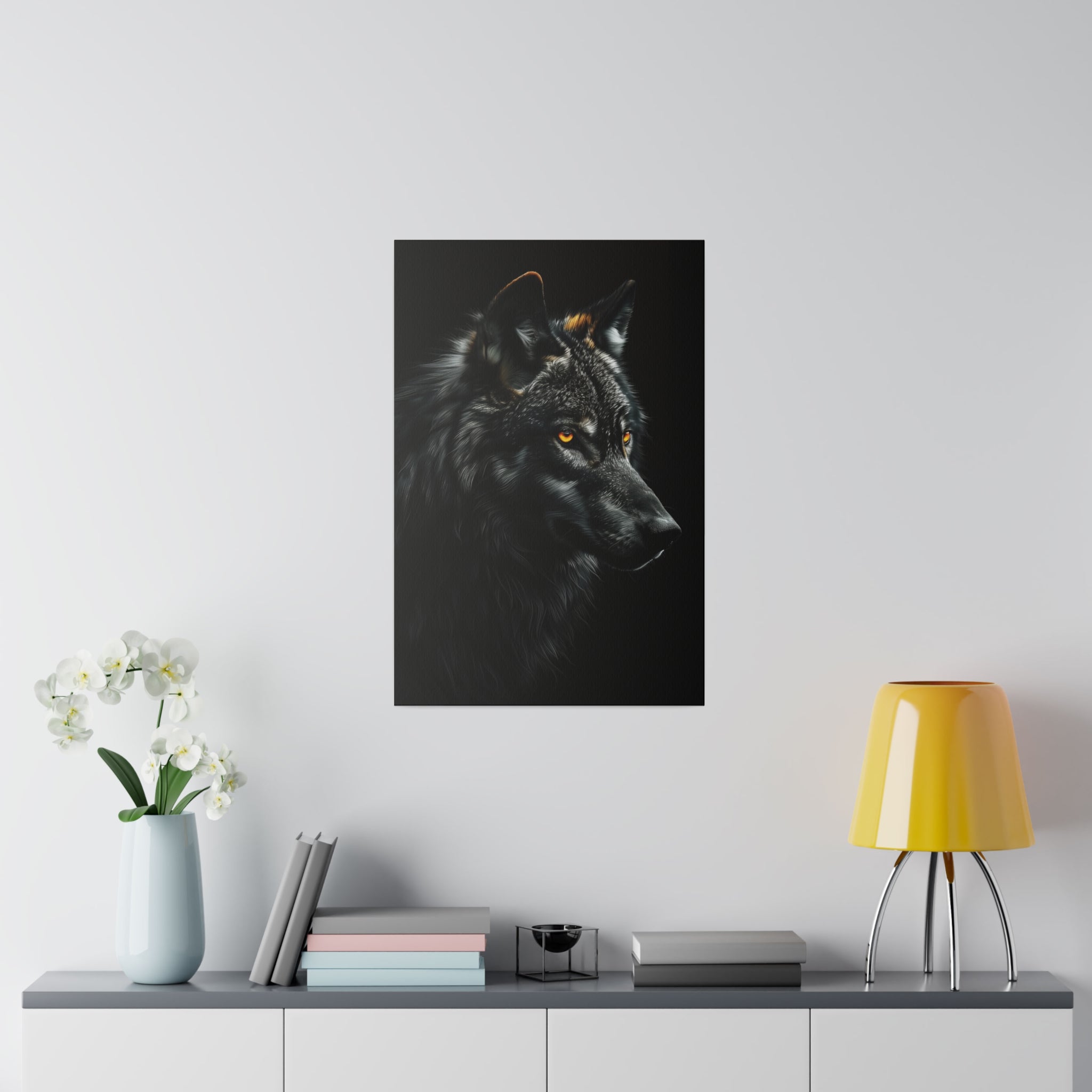 Wolf's Whisper - Wildlife Wall Art - Vertical Canvas - WA260