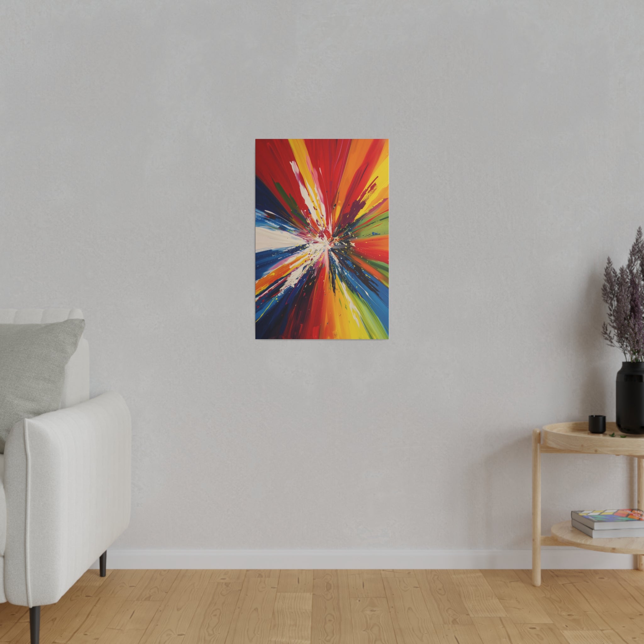 Color Burst - Abstract Wall Art - Vertical Canvas - WA236