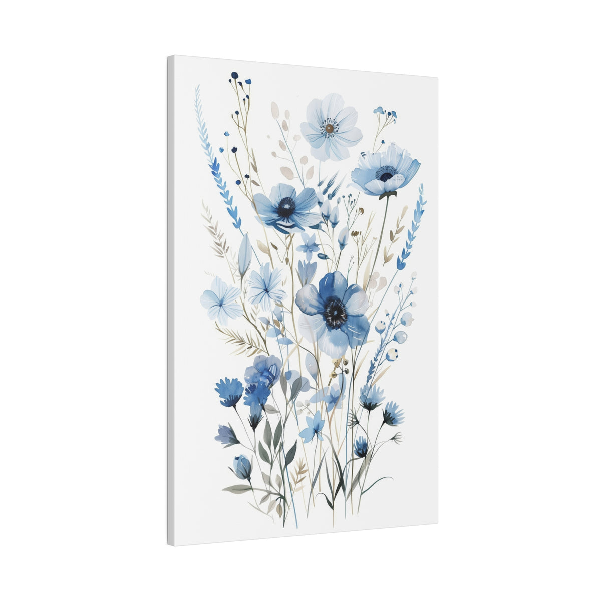 Flowers Wall Art - Botanical Wall Art - Vertical Canvas - WA44