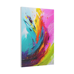 Paint Swirl - Abstract Wall Art - Vertical Canvas - WA233