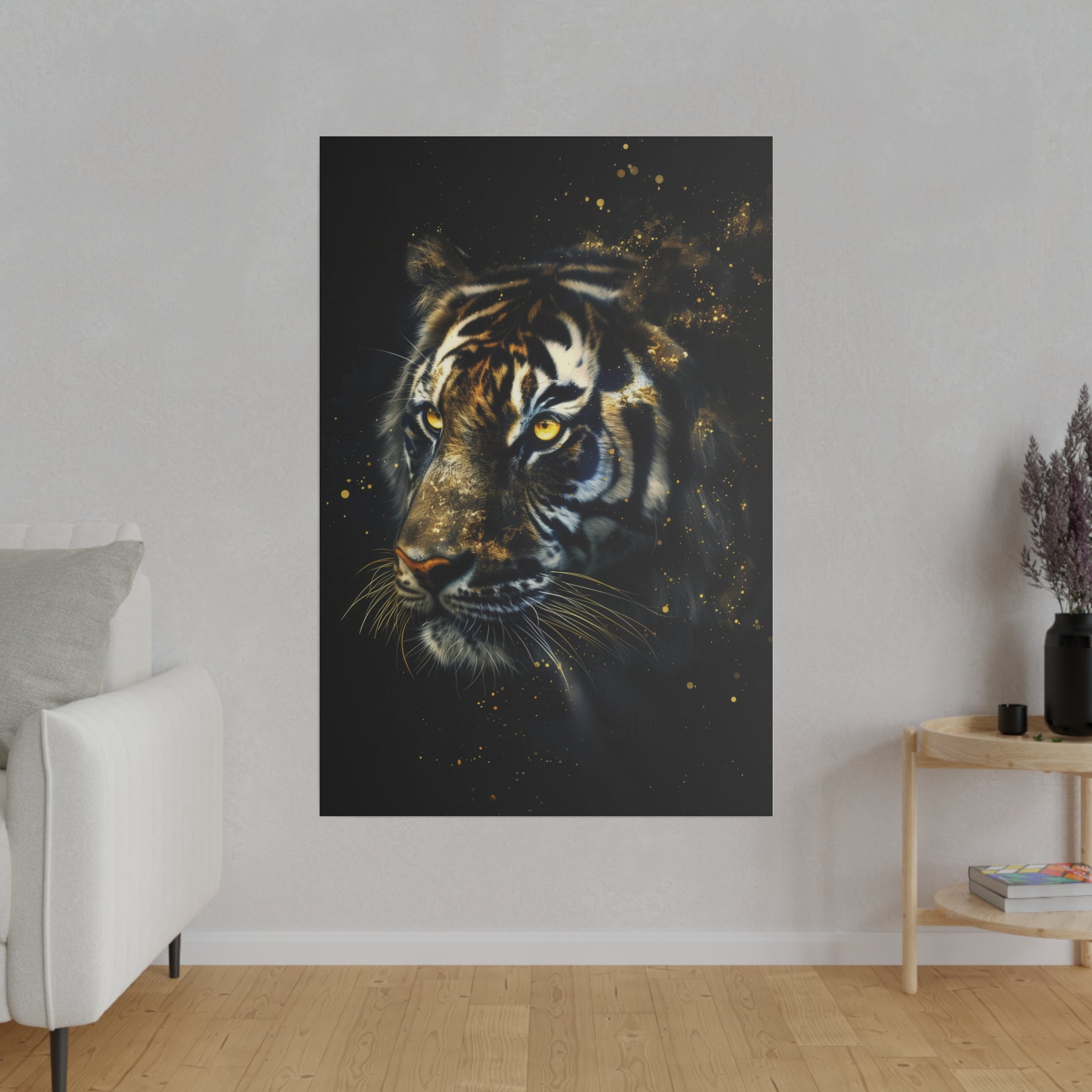 Tiger's Harmony - Wildlife Wall Art - Vertical Canvas - WA268