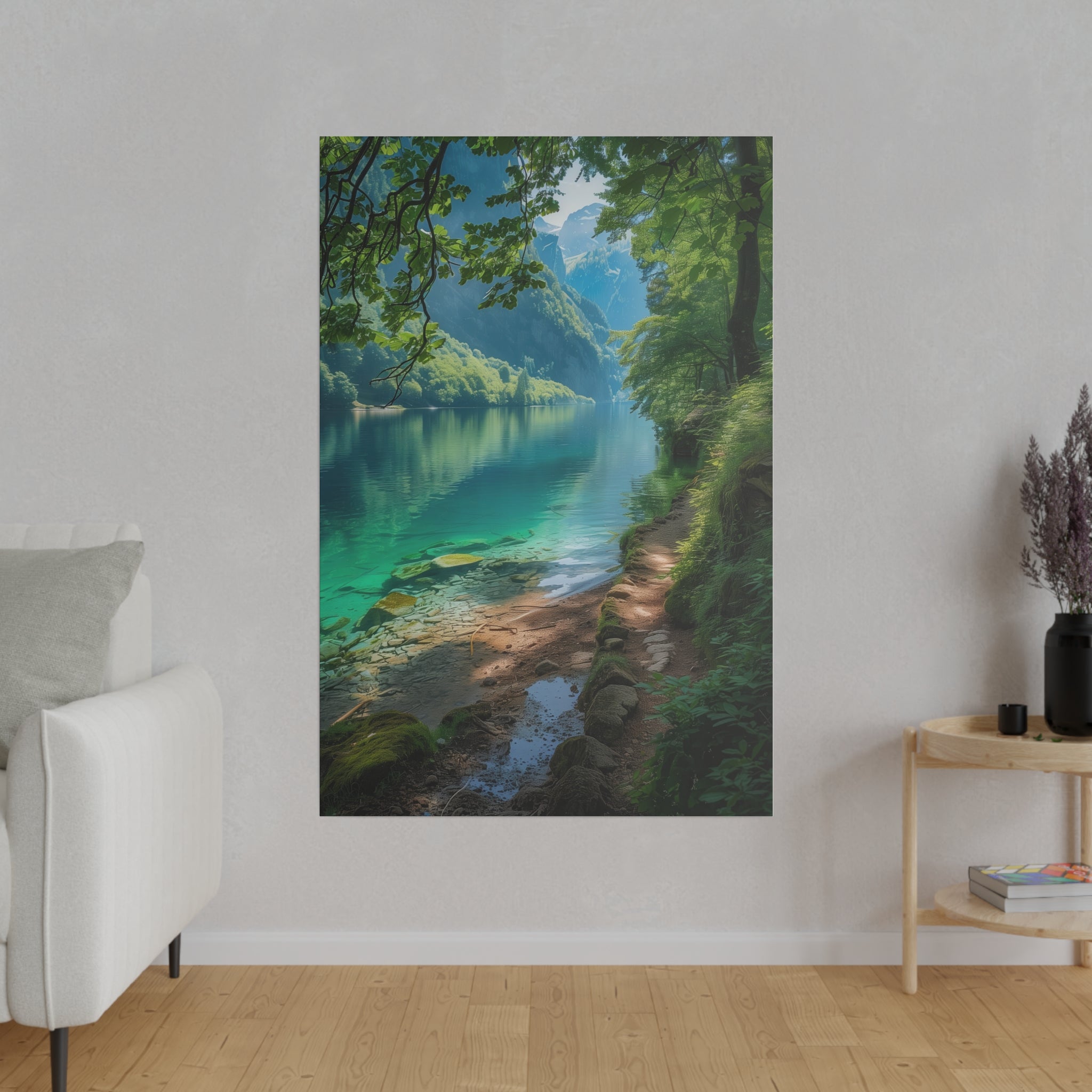 Emerald Depths - Nature Wall Art - Vertical Canvas - WA328