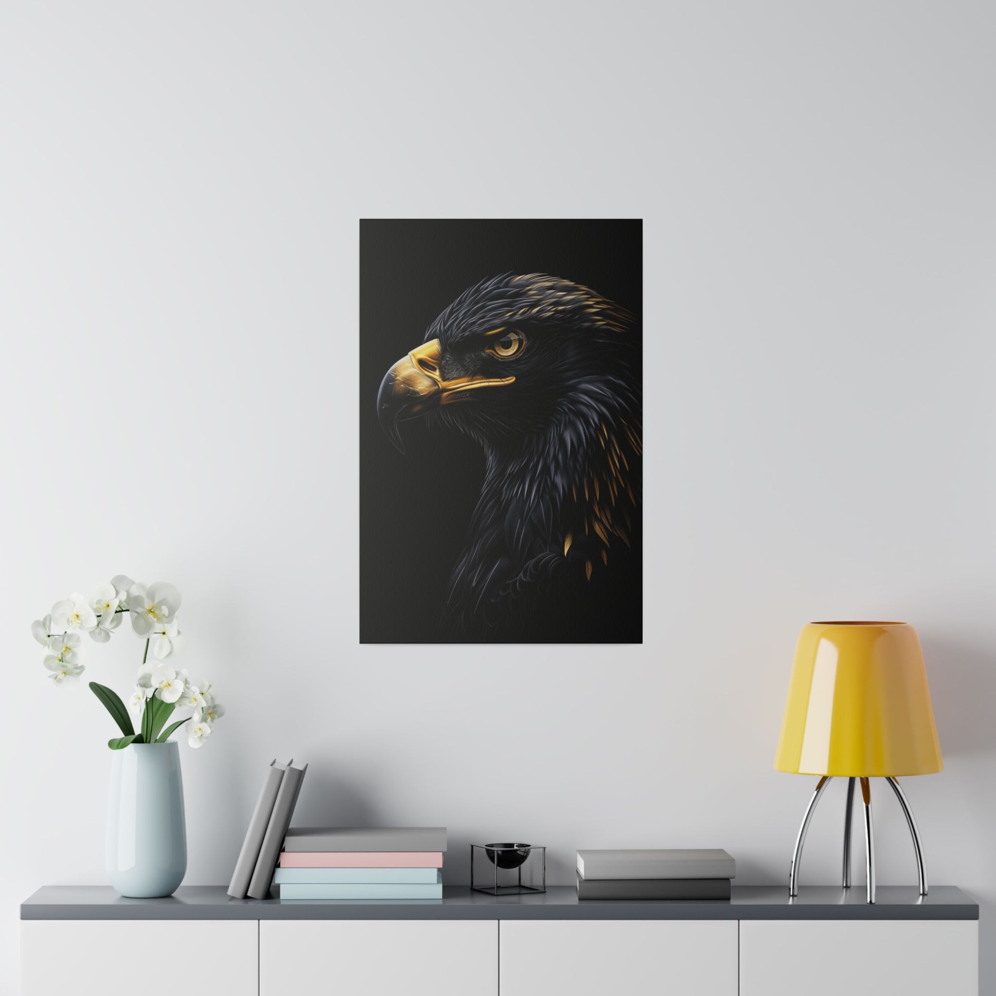 Eagle's Gleam  - Wildlife Wall Art - Vertical Canvas - WA281