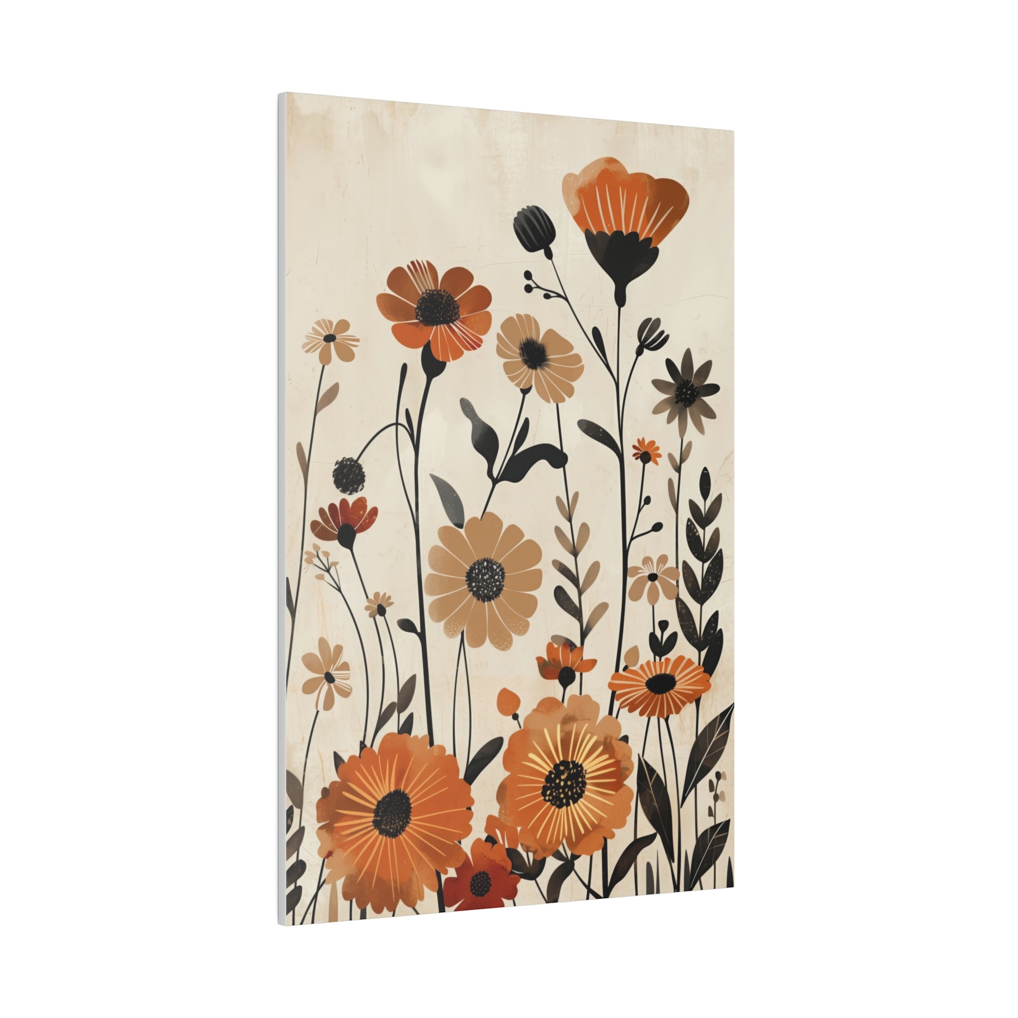 Flowers Wall Art - Botanical Wall Art - Vertical Canvas - WA60