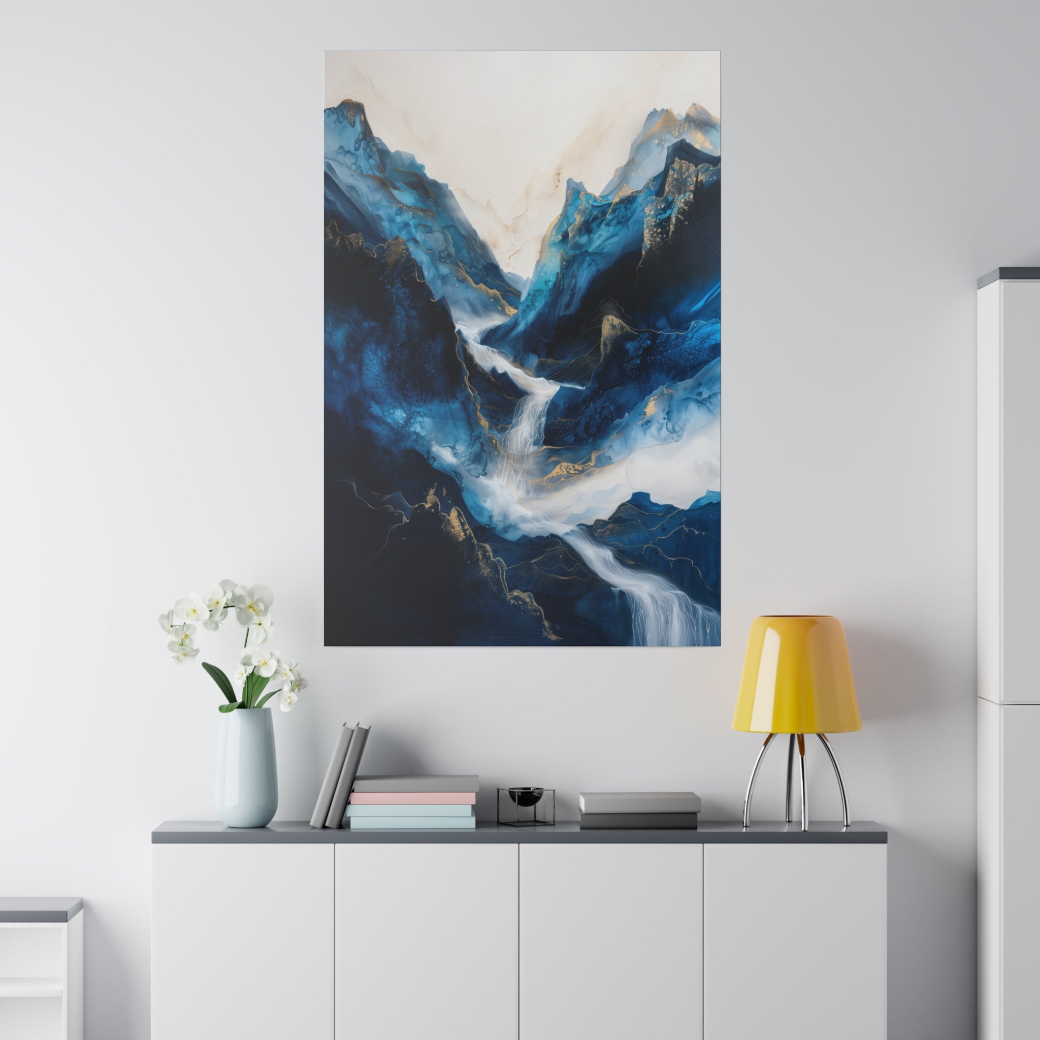 Ethereal Flow - Abstract Wall Art - Vertical Canvas - WA226