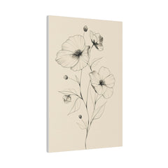 Flowers Wall Art - Botanical Wall Art - Vertical Canvas - WA51