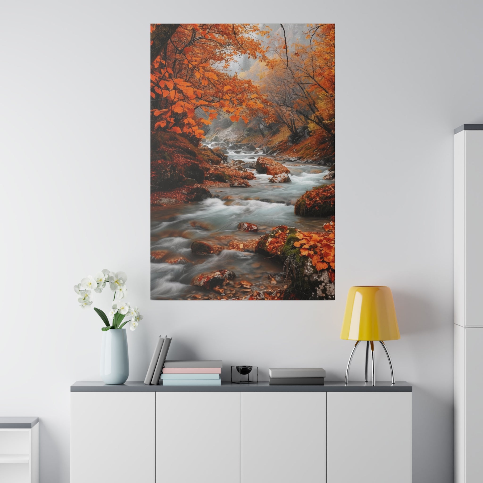 Autumn's Embrace - Nature Wall Art - Vertical Canvas - WA316