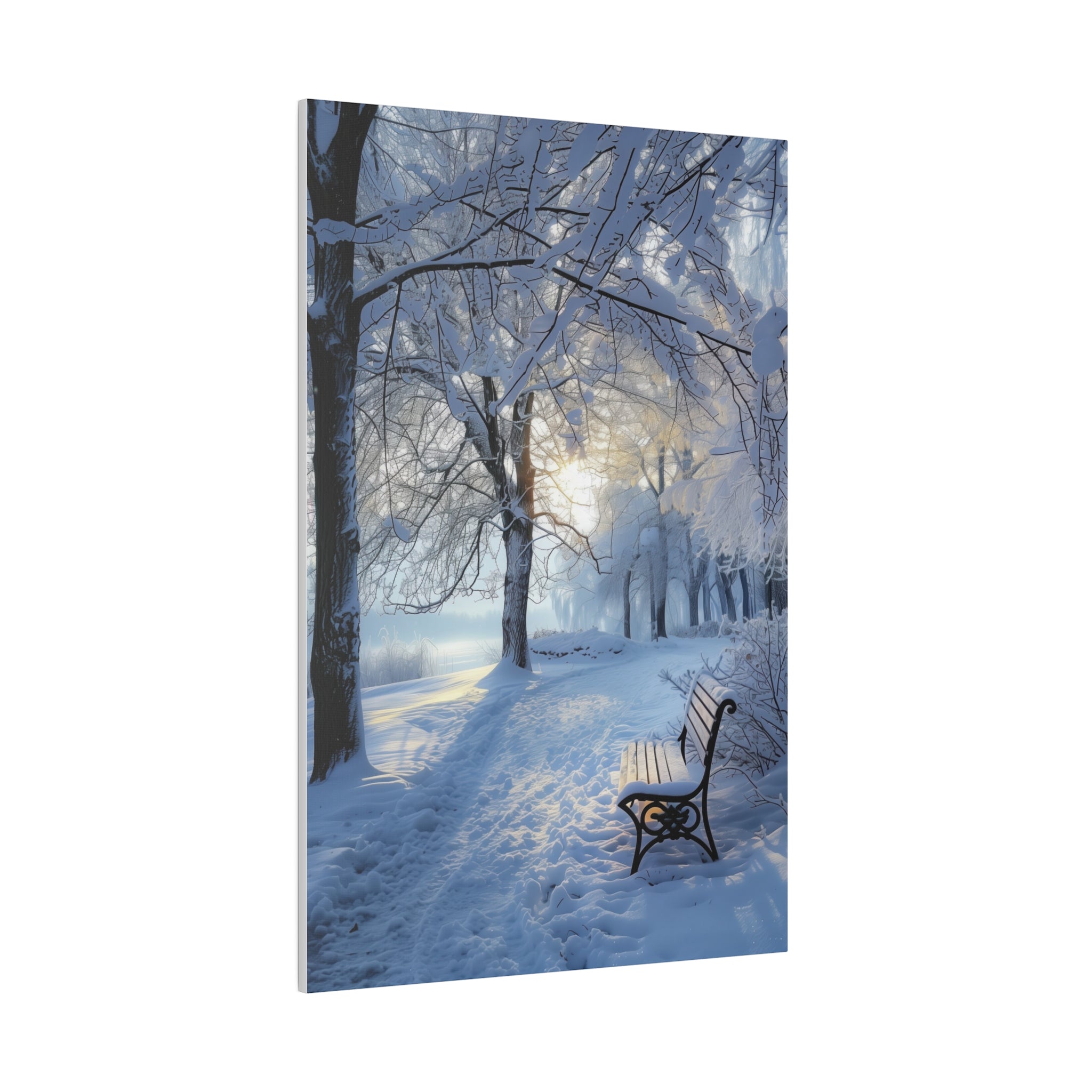 Silent Winter - Nature Wall Art - Vertical Canvas - WA330