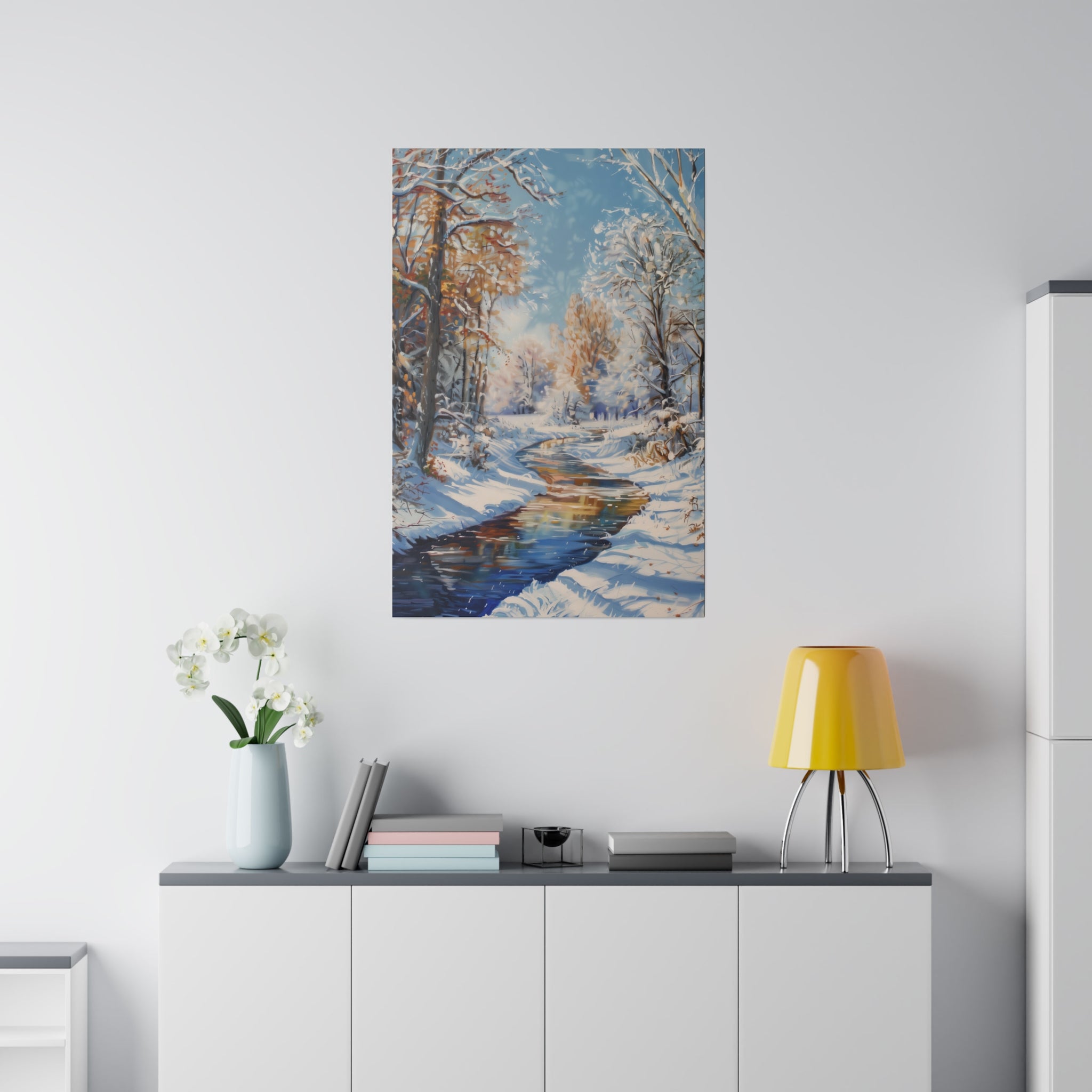 Graceful Winter - Nature Wall Art - Vertical Canvas - WA333