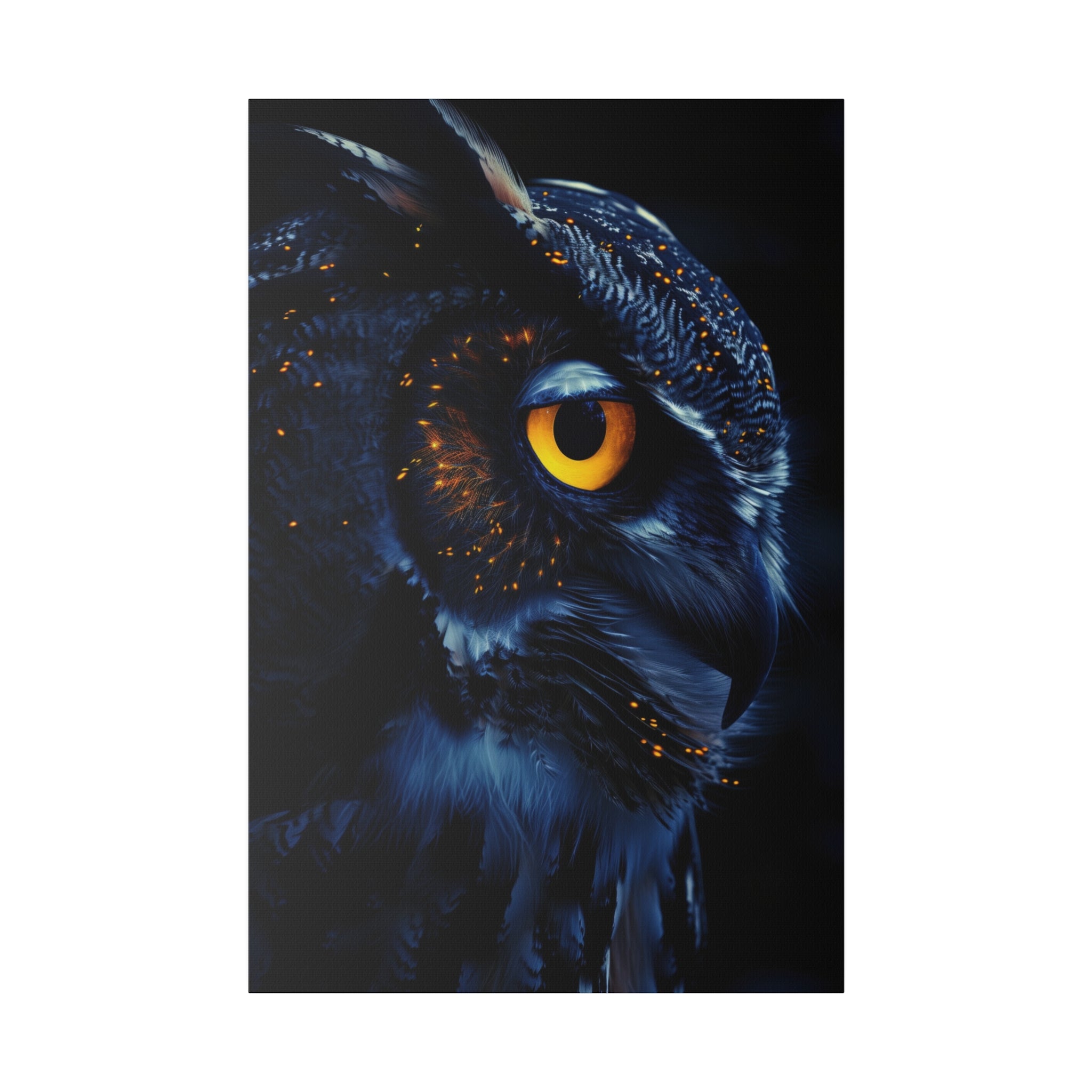 Owl's Majesty - Wildlife Wall Art - Vertical Canvas - WA277