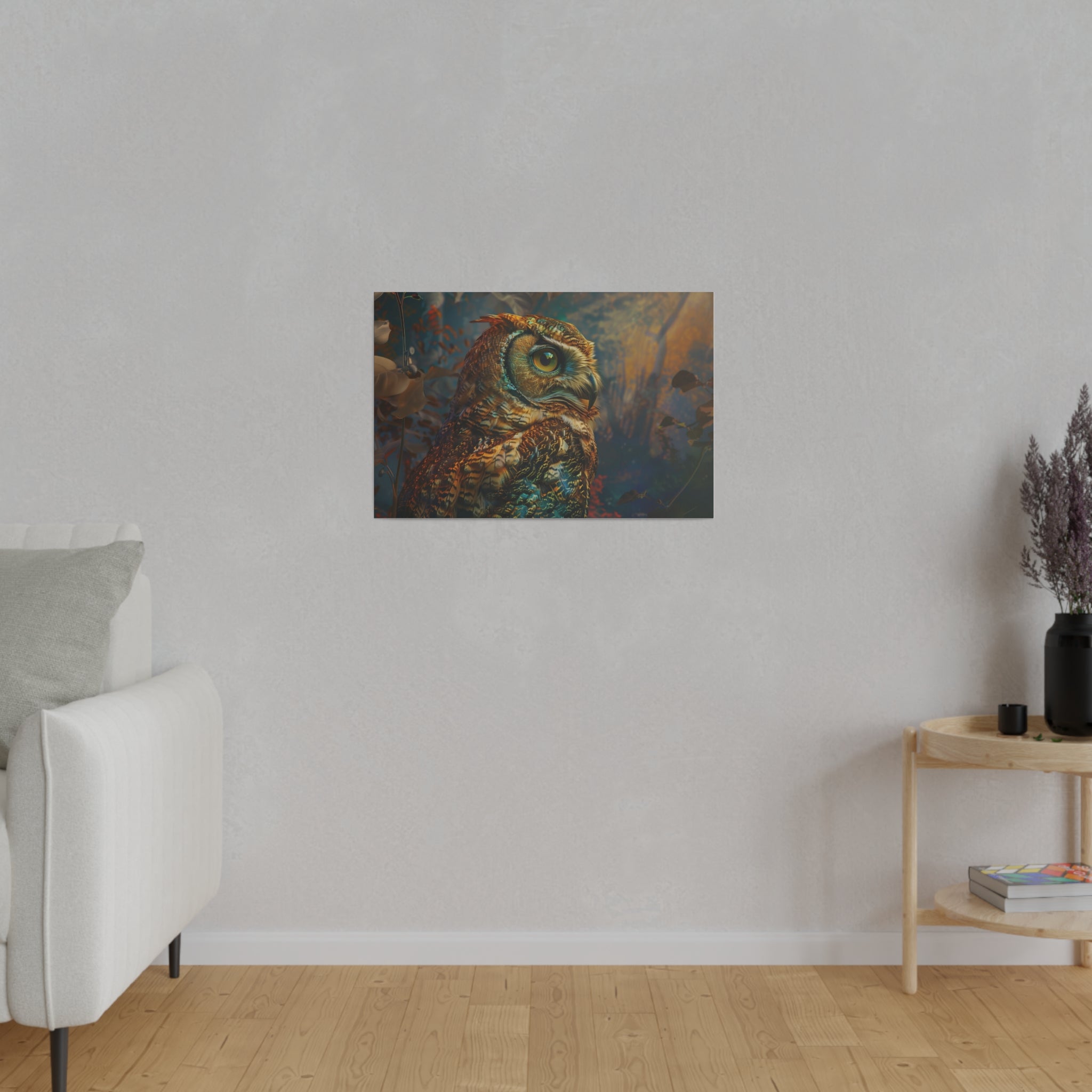 Owl Fantasy Wall Art - Horizontal Canvas - WA154