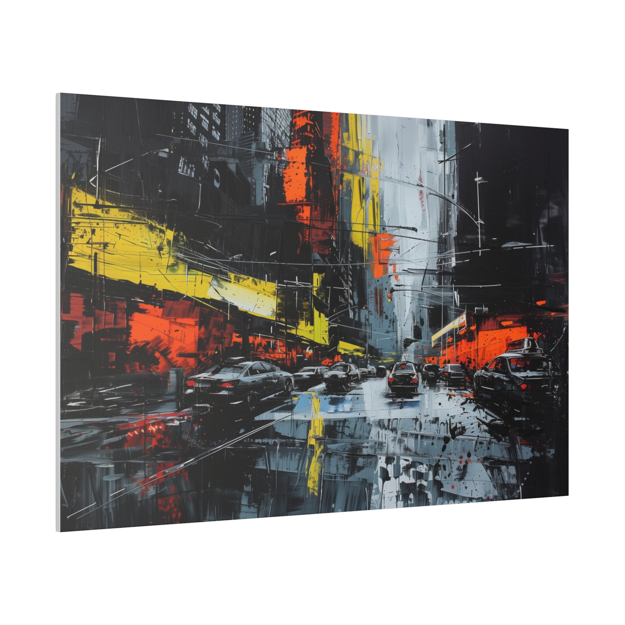 Metropolitan Glow - Abstract Wall Art - Horizontal Canvas - WA221