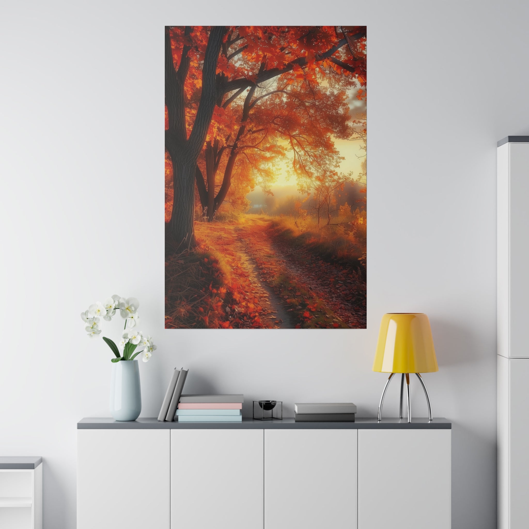 Autumn Reflections - Nature Wall Art - Vertical Canvas - WA318