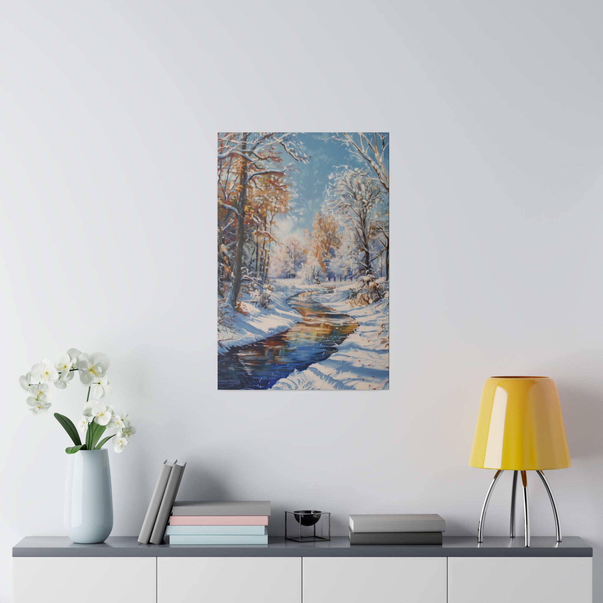 Graceful Winter - Nature Wall Art - Vertical Canvas - WA333