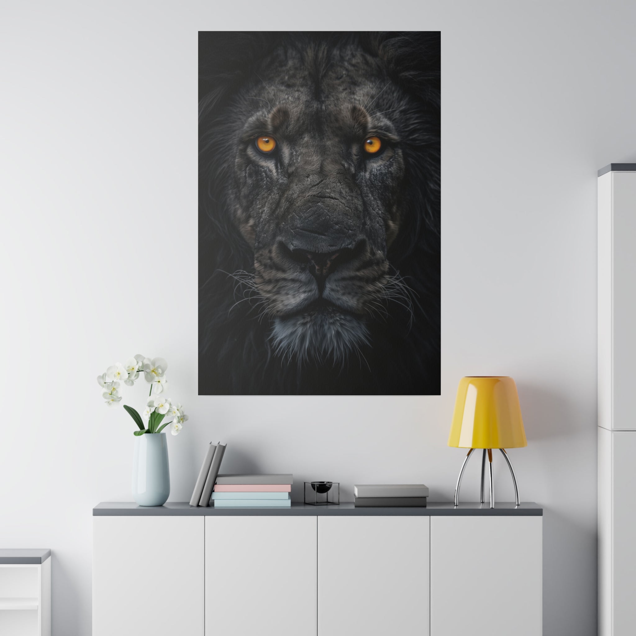 Lion's Dominion - Wildlife Wall Art - Vertical Canvas - WA283