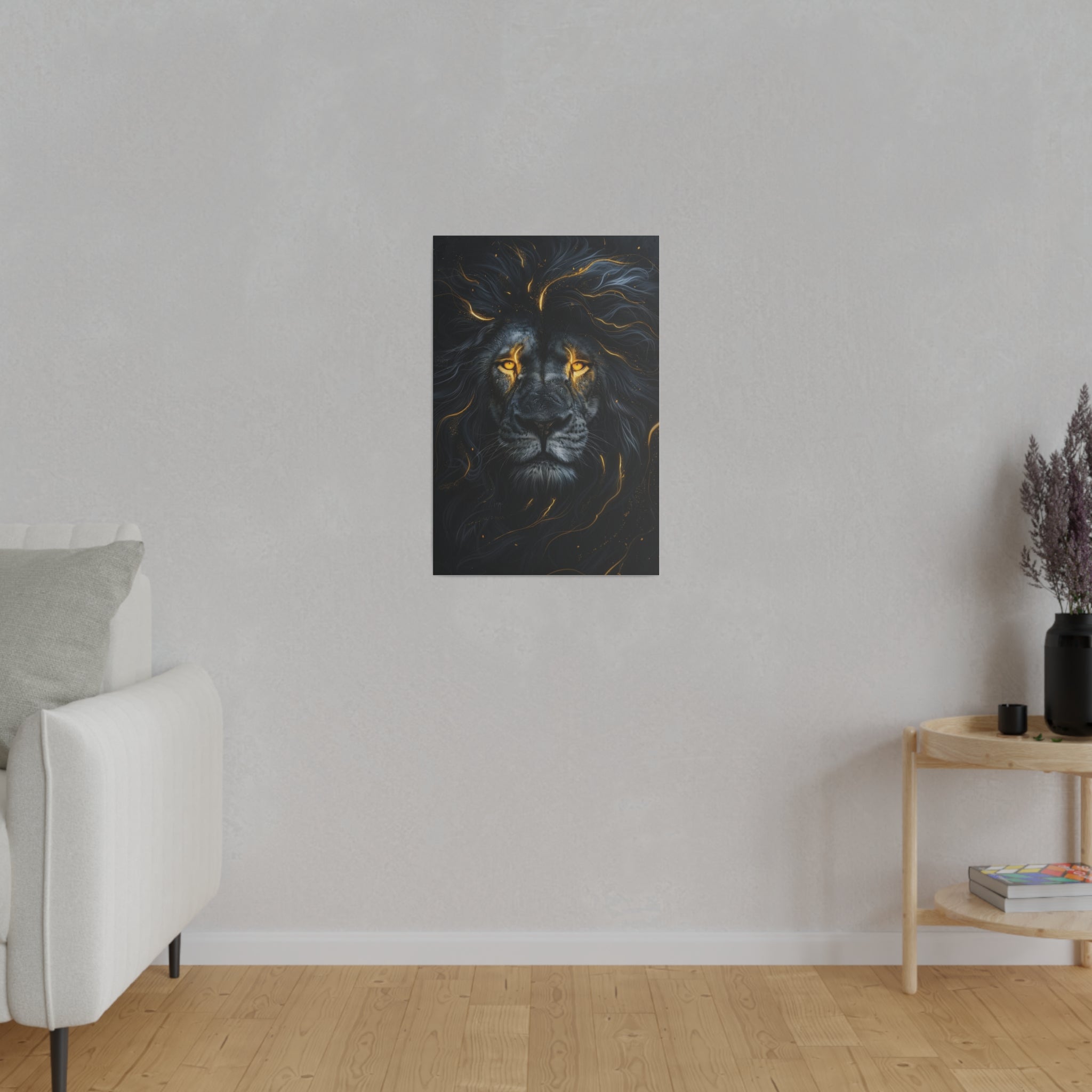 Lion's Majesty - Wildlife Wall Art - Vertical Canvas - WA256