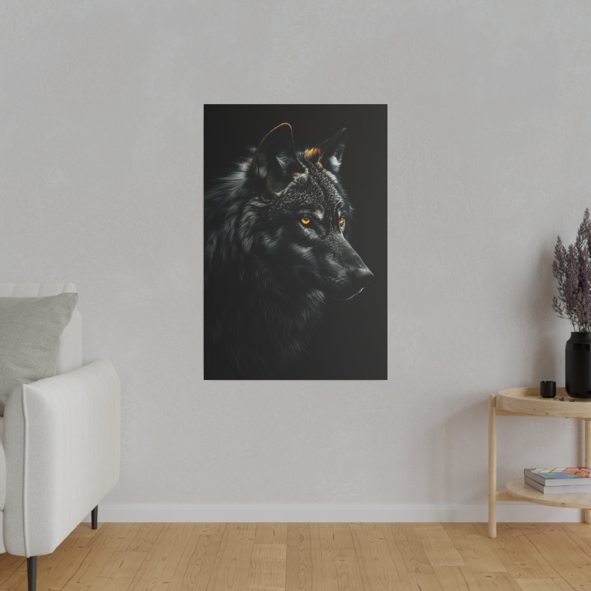 Wolf's Whisper - Wildlife Wall Art - Vertical Canvas - WA260