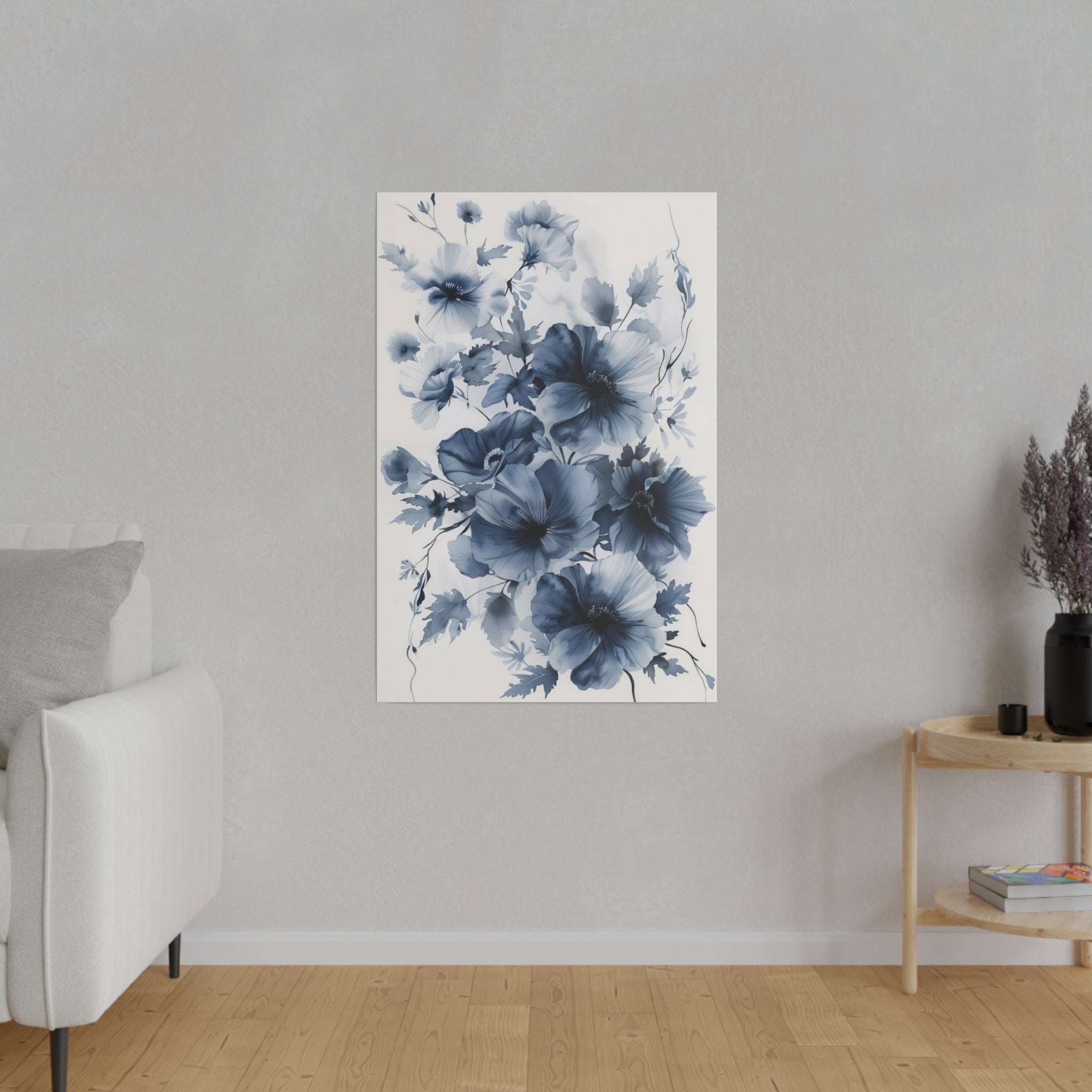 Flowers Wall Art - Botanical Wall Art - Vertical Canvas - WA62