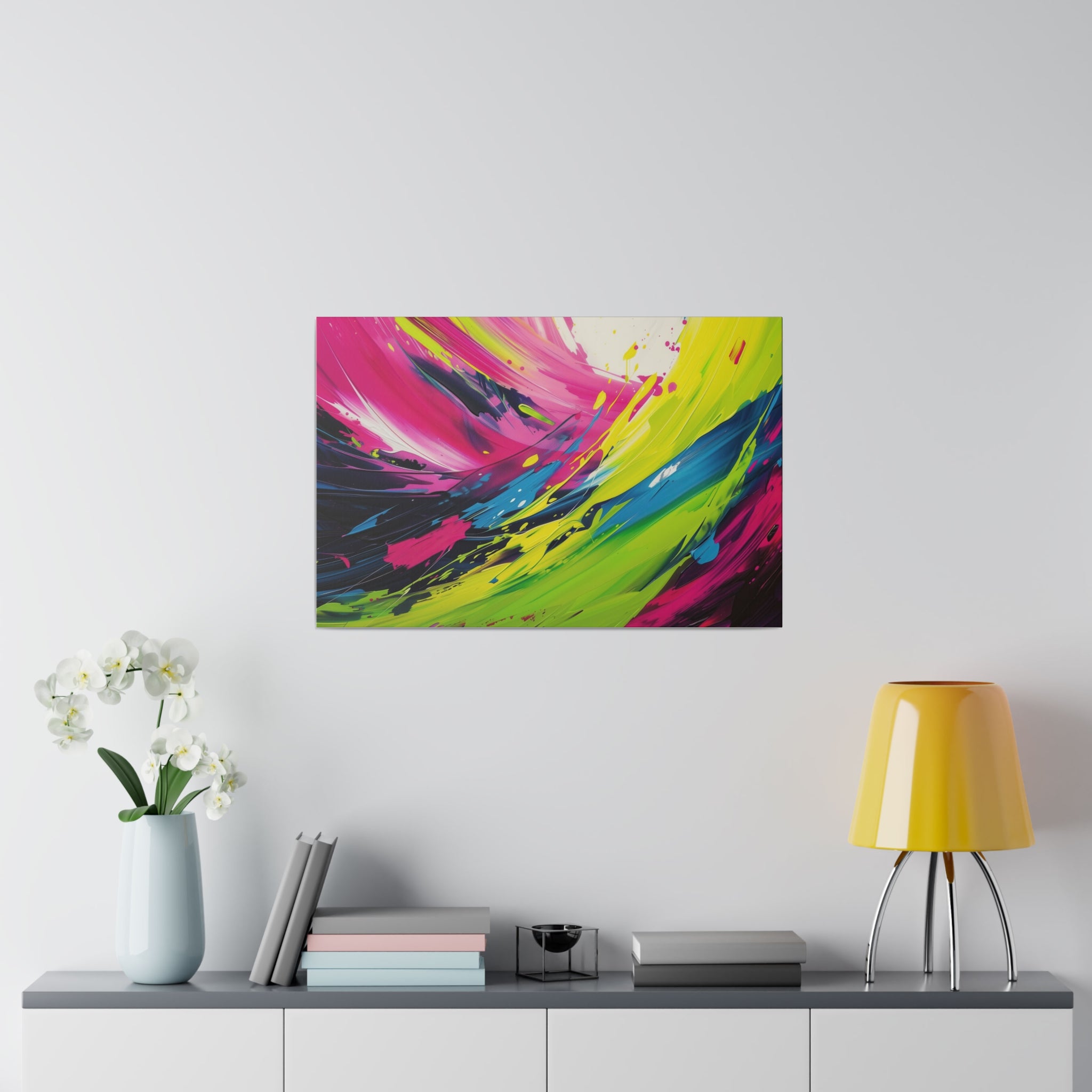 Vibrant Swirls - Abstract Wall Art - Horizontal Canvas - WA212