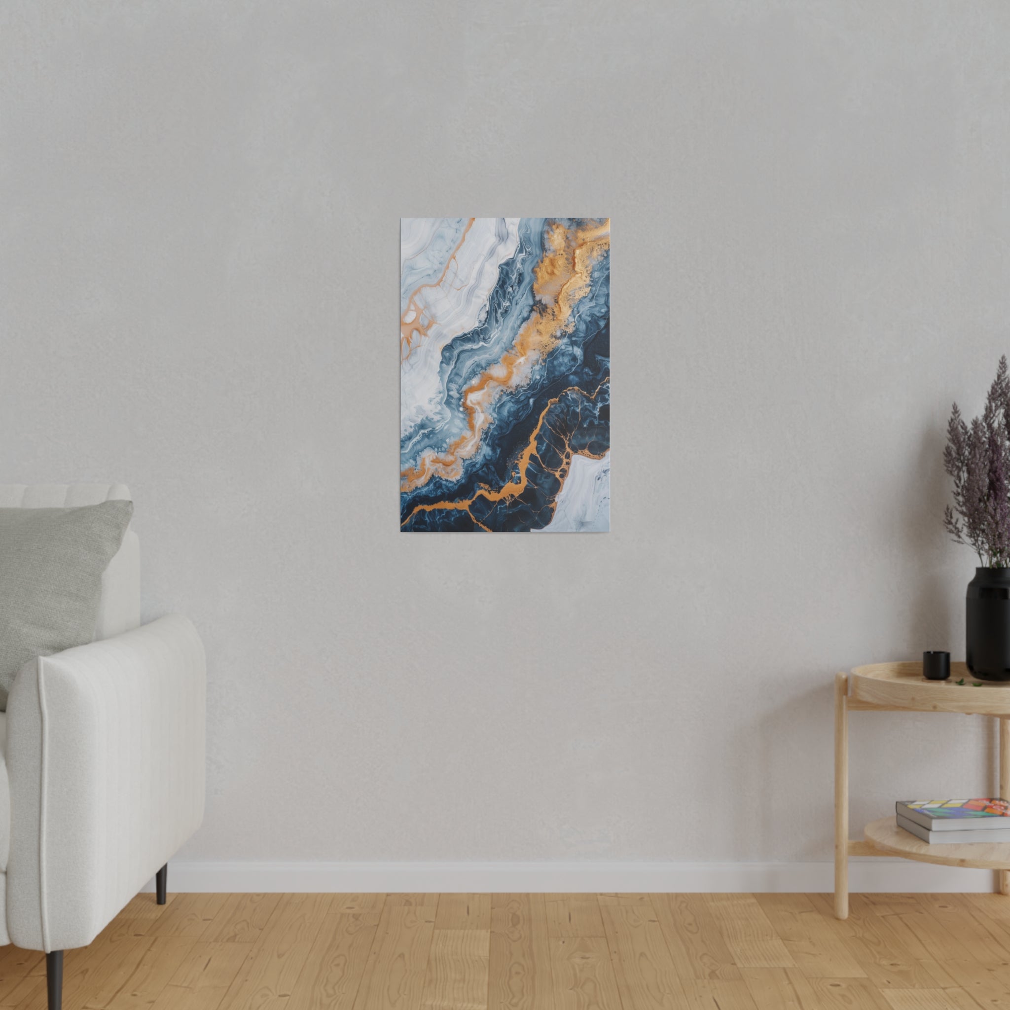 Marbled Dreams - Abstract Wall Art - Vertical Canvas - WA227