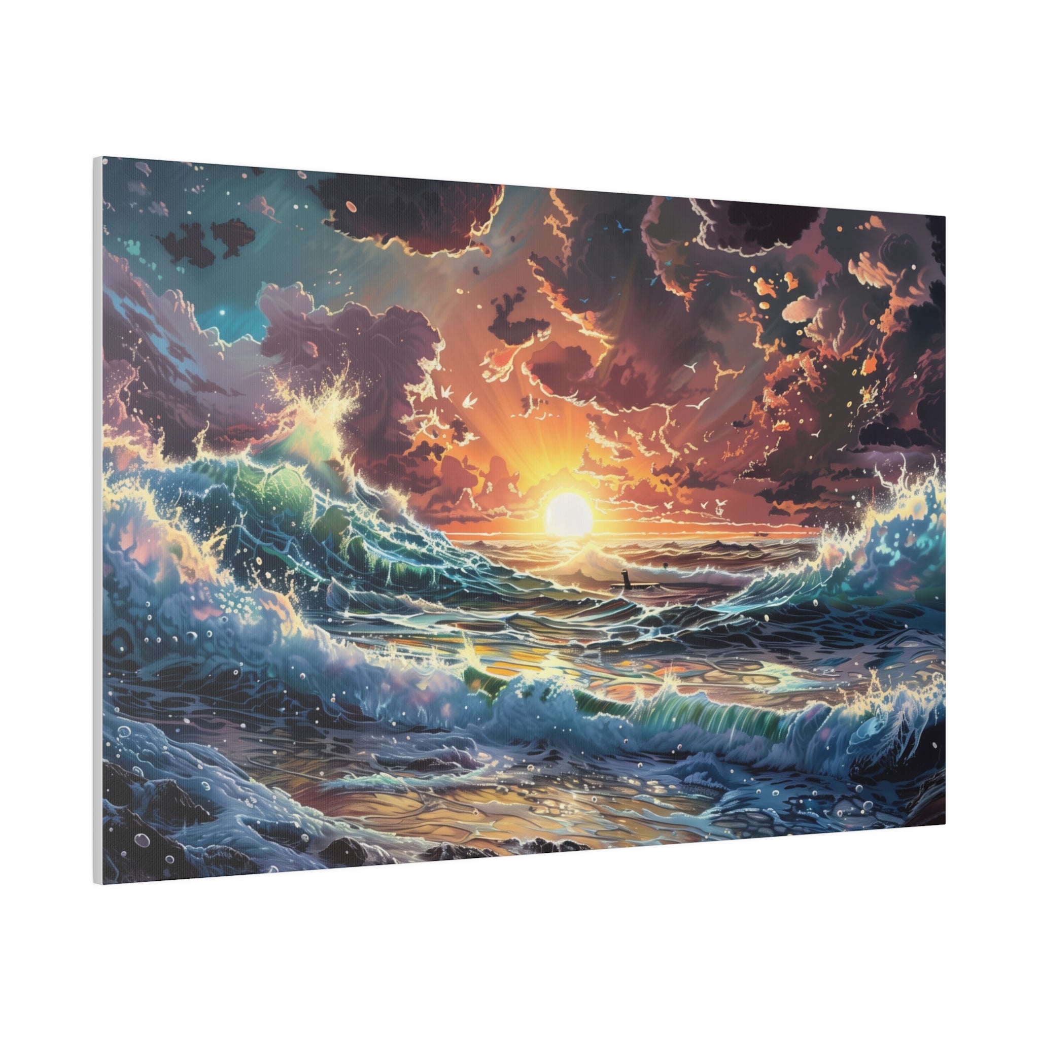 Ocean Wall Art - Horizontal Canvas - WA174