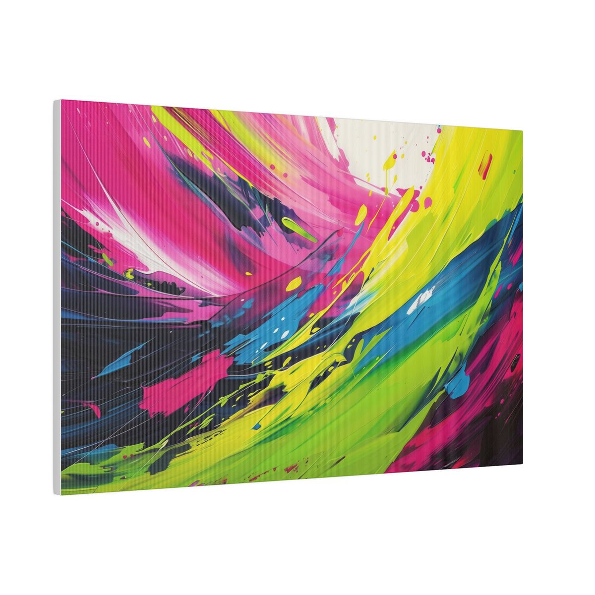 Vibrant Swirls - Abstract Wall Art - Horizontal Canvas - WA212