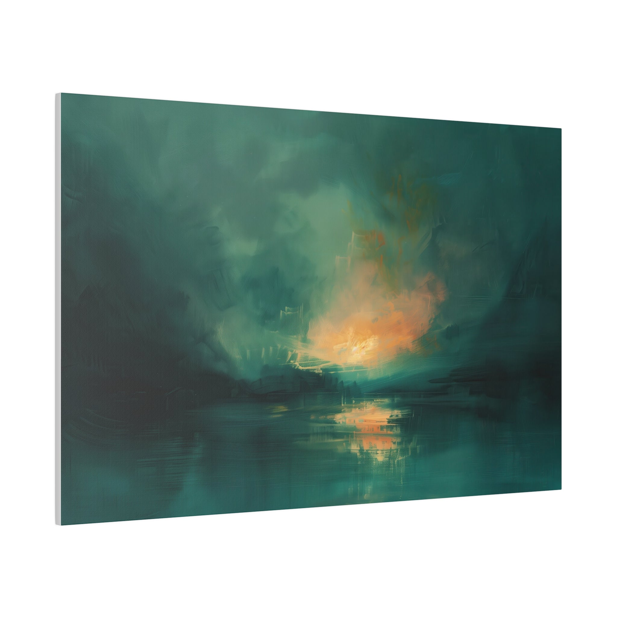 Serene Dusk - Abstract Wall Art - Horizontal Canvas - WA204