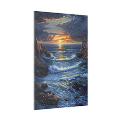 Ocean Waves Wall Art - Vertical Canvas - WA95