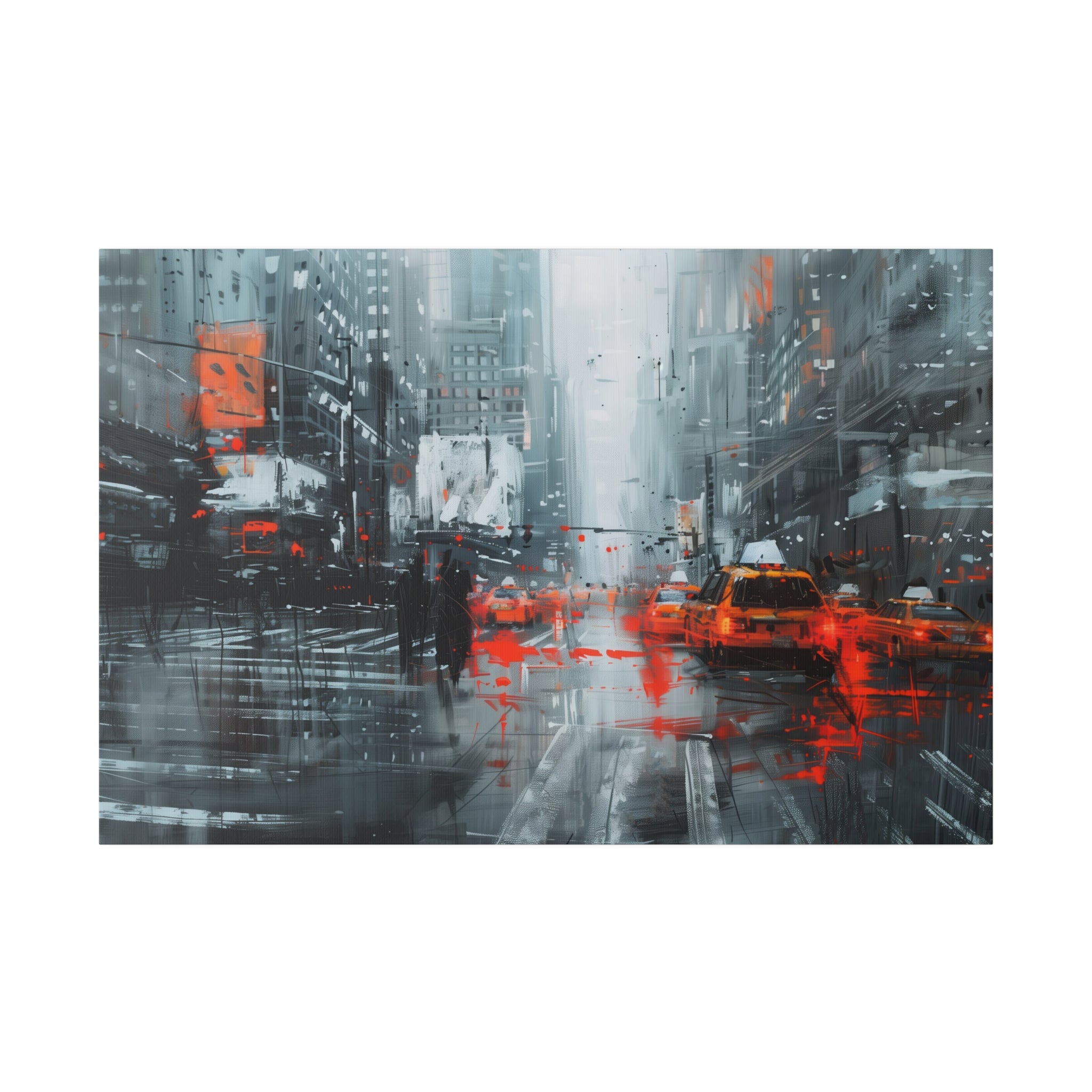 Urban Pulse - Abstract Wall Art - Horizontal Canvas - WA222