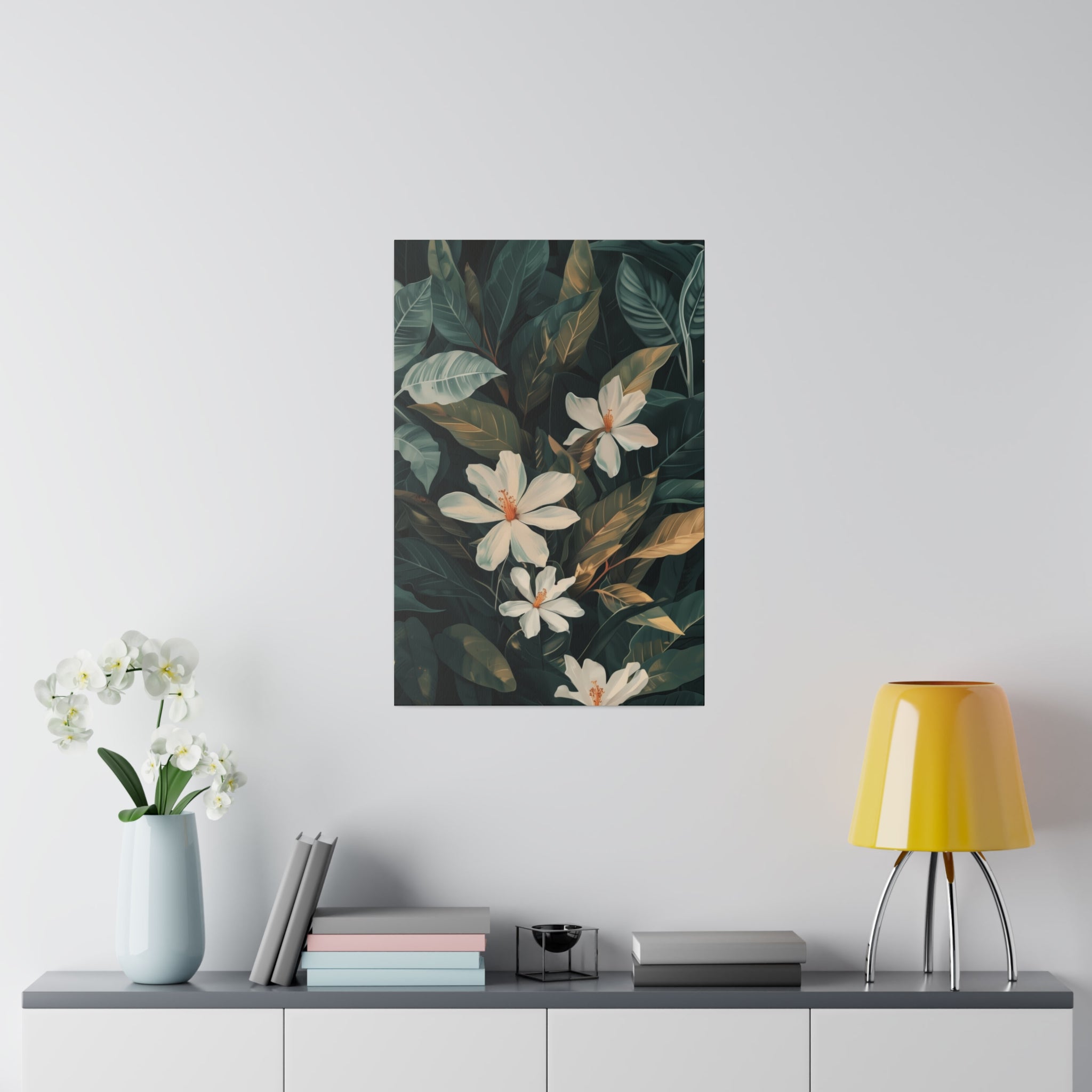 Flowers Wall Art - Botanical Wall Art - Vertical Canvas - WA63